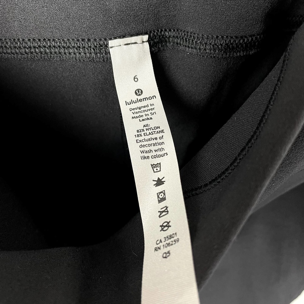 lululemon Dark Gray Reveal Hi-Rise Short Digi Rain 9" — Women's Size 6 NWT NEW - Picture 11 of 12
